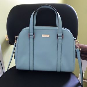 NWOT KATE SPADE FELIX NEWBURY LANE BLUE SAFFIANO LEATHER SATCHEL IN EXCELLENT